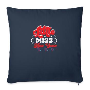 Little Miss New Year - Sofa pillowcase 17,3'' x 17,3'' (45 x 45 cm) - navy - Front