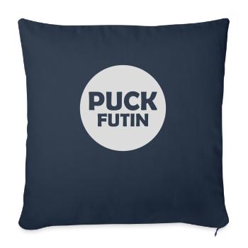 puck futin Logo Design - Sofakissenbezug 45 x 45 cm - Navy - Vorne