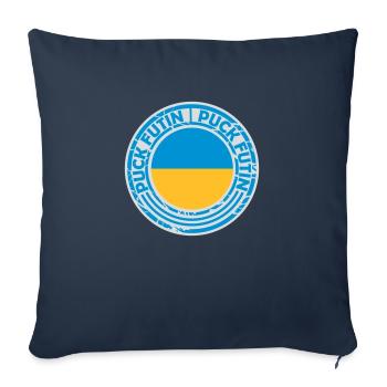 puck futin Logo Design - Sofakissenbezug 45 x 45 cm - Navy - Vorne