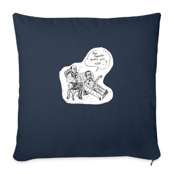 Therapeut Poster - Sofakissenbezug 45 x 45 cm - Navy - Vorne