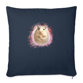Jumping mouse,mouse,graffiti,painting,shrew - Sofa pillowcase 17,3'' x 17,3'' (45 x 45 cm) - navy - Front
