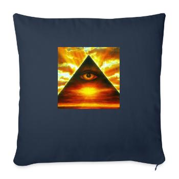 Solar Eye - Sofa pillowcase 17,3'' x 17,3'' (45 x 45 cm) - navy - Front