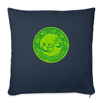 I came saw forget - Sofa pillowcase 17,3'' x 17,3'' (45 x 45 cm) - navy - Front