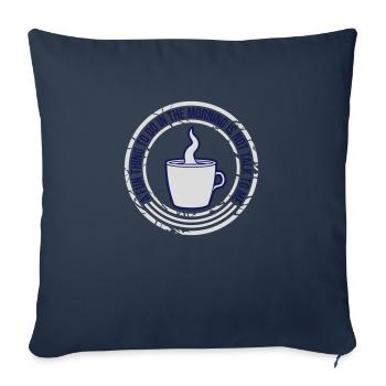 not talk to me - Sofa pillowcase 17,3'' x 17,3'' (45 x 45 cm) - navy - Front
