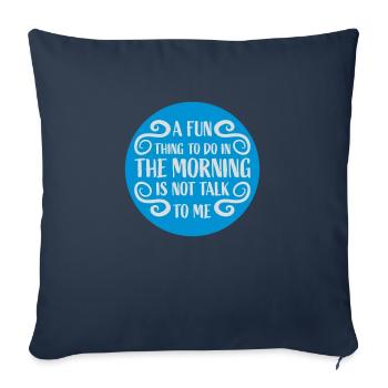 not talk to me - Sofakissenbezug 45 x 45 cm - Navy - Vorne