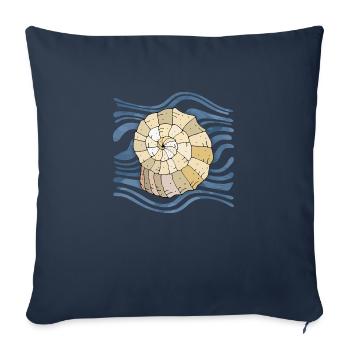 Shell - Sofa pillowcase 17,3'' x 17,3'' (45 x 45 cm) - navy - Front