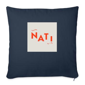 Schwiizer Nati - Housse de coussin décorative 45 x 45 cm - bleu marine - Devant