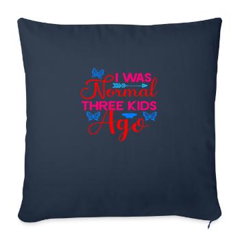 momie - Housse de coussin décorative 45 x 45 cm - bleu marine - Devant