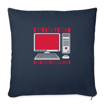 not fix your computer - Sofakissenbezug 45 x 45 cm - Navy - Vorne