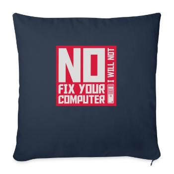 not fix your computer - Sofakissenbezug 45 x 45 cm - Navy - Vorne