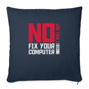 not fix your computer - Sofakissenbezug 45 x 45 cm - Navy - Vorne