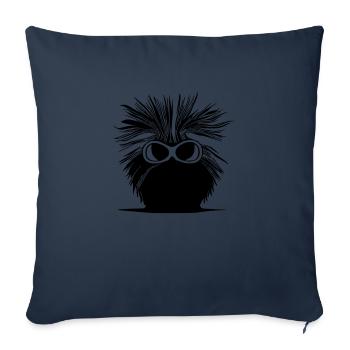 Porcupine Sunglasses Cute Animals Vector 11 - Sofa pillowcase 17,3'' x 17,3'' (45 x 45 cm) - navy - Front