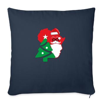 Merry Christmas - Housse de coussin décorative 45 x 45 cm - bleu marine - Devant