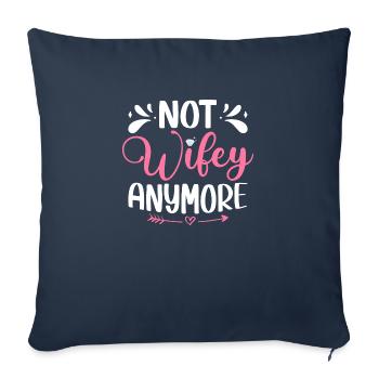 Plus femme Divorce Divorcé Ex-femme - Housse de coussin décorative 45 x 45 cm - bleu marine - Devant