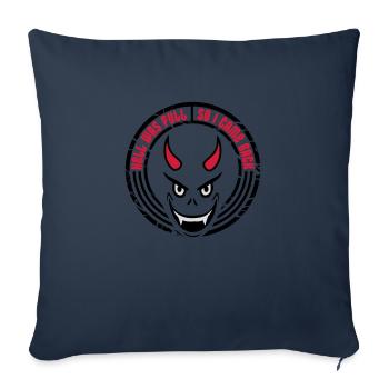 hell was full Zitat - Sofakissenbezug 45 x 45 cm - Navy - Vorne