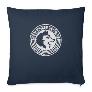 big bad wolf quote - Sofa pillowcase 17,3'' x 17,3'' (45 x 45 cm) - navy - Front