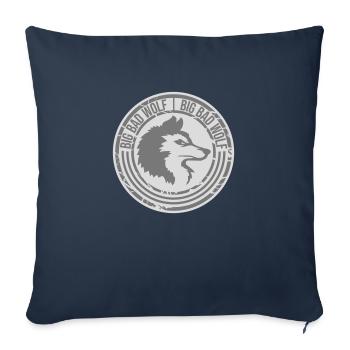 big bad wolf quote - Sofa pillowcase 17,3'' x 17,3'' (45 x 45 cm) - navy - Front