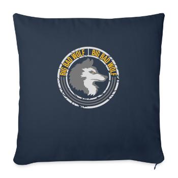 big bad wolf quote - Sofa pillowcase 17,3'' x 17,3'' (45 x 45 cm) - navy - Front
