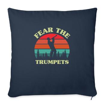 Fear The Trumpets - Sofa pillowcase 17,3'' x 17,3'' (45 x 45 cm) - navy - Front