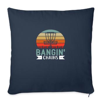 Bangin Chains Vintage Retro - Sofakissenbezug 45 x 45 cm - Navy - Vorne