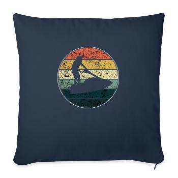 Jet Ski - Sofa pillowcase 17,3'' x 17,3'' (45 x 45 cm) - navy - Front