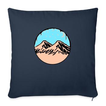 Sternenhimmel Berge - Sofakissenbezug 45 x 45 cm - Navy - Vorne