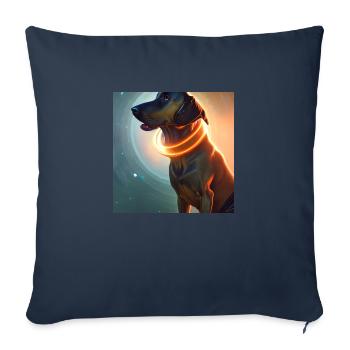 The Universe Dog - Sofa pillowcase 17,3'' x 17,3'' (45 x 45 cm) - navy - Front