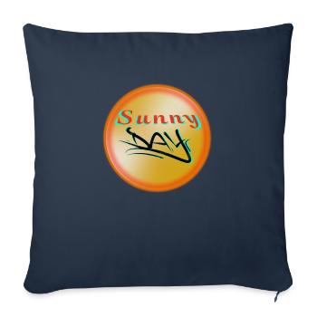 Sunny Day - Sofa pillowcase 17,3'' x 17,3'' (45 x 45 cm) - navy - Front