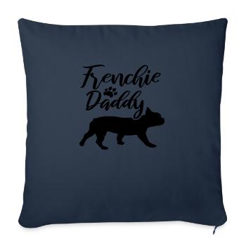 Frenchie Daddy - Sofa pillowcase 17,3'' x 17,3'' (45 x 45 cm) - navy - Front
