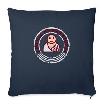 Toutes mes propres cascades - Housse de coussin décorative 45 x 45 cm - bleu marine - Devant