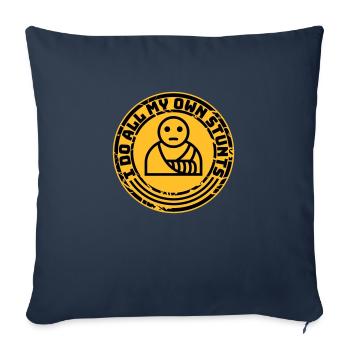 Toutes mes propres cascades - Housse de coussin décorative 45 x 45 cm - bleu marine - Devant