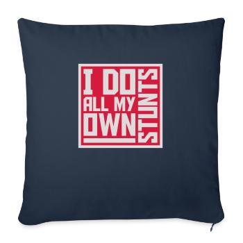 Toutes mes propres cascades - Housse de coussin décorative 45 x 45 cm - bleu marine - Devant