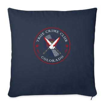 True Crime Club Colorado, Murderino Murder Show - Sofa pillowcase 17,3'' x 17,3'' (45 x 45 cm) - navy - Front