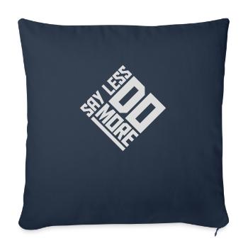 say less do more - Sofa pillowcase 17,3'' x 17,3'' (45 x 45 cm) - navy - Front