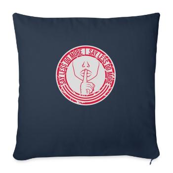 say less do more - Sofa pillowcase 17,3'' x 17,3'' (45 x 45 cm) - navy - Front