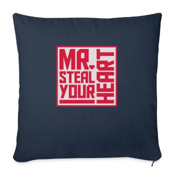 Mr steal your heart - Sofa pillowcase 17,3'' x 17,3'' (45 x 45 cm) - navy - Front