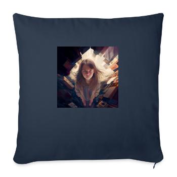 i can see you 10 - Sofa pillowcase 17,3'' x 17,3'' (45 x 45 cm) - navy - Front