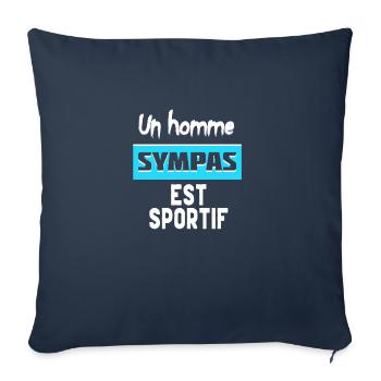 Idee cadeaux homme original , idee cadeaux homme - Housse de coussin décorative 45 x 45 cm - bleu marine - Devant