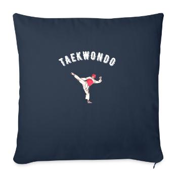taekwondo - Sofa pillowcase 17,3'' x 17,3'' (45 x 45 cm) - navy - Front