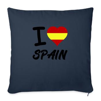 I Love Spain - Sofa pillowcase 17,3'' x 17,3'' (45 x 45 cm) - navy - Front