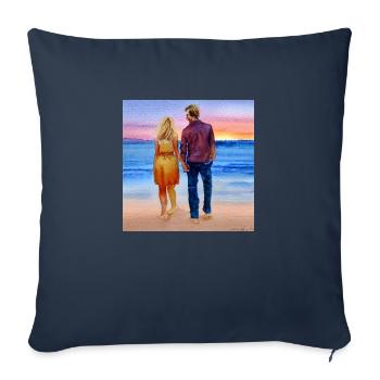 Beach Bliss - Sofa pillowcase 17,3'' x 17,3'' (45 x 45 cm) - navy - Front