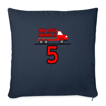 Camion - Housse de coussin décorative 45 x 45 cm - bleu marine - Devant