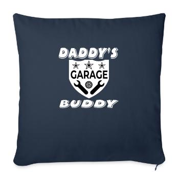Garage - Housse de coussin décorative 45 x 45 cm - bleu marine - Devant