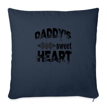 Daddy´s sweet Heart - Sofa pillowcase 17,3'' x 17,3'' (45 x 45 cm) - navy - Front