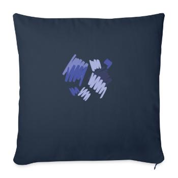 Element Blue - Sofa pillowcase 17,3'' x 17,3'' (45 x 45 cm) - navy - Front