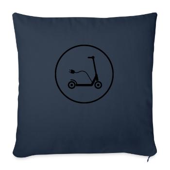 E-Scooter E-Roller Scooter - Sofa pillowcase 17,3'' x 17,3'' (45 x 45 cm) - navy - Front