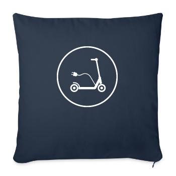 E-Scooter E-Roller Scooter - Sofa pillowcase 17,3'' x 17,3'' (45 x 45 cm) - navy - Front
