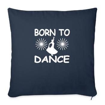 Danser - Housse de coussin décorative 45 x 45 cm - bleu marine - Devant