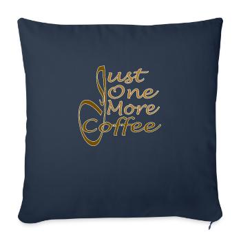 Juste un café de plus - Juste un café de plus - Housse de coussin décorative 45 x 45 cm - bleu marine - Devant