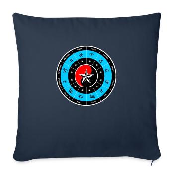 Zodiac Signs | 12 Astrological signs | Horoscopes - Sofa pillowcase 17,3'' x 17,3'' (45 x 45 cm) - navy - Front